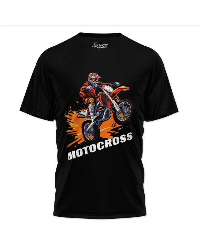 Motocross - czarna męska koszulka, KTM, Cross