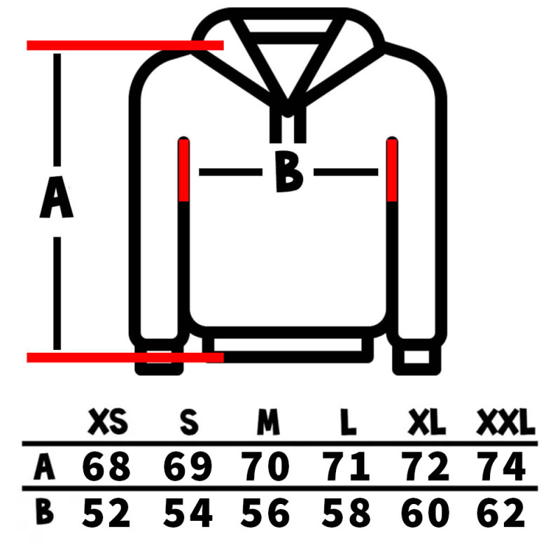 Bluza męska z nadrukiem - 35% bawełna 290g