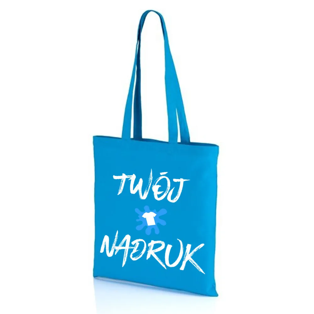 Torba zakupowa z nadrukiem - 100% bawełna 145g